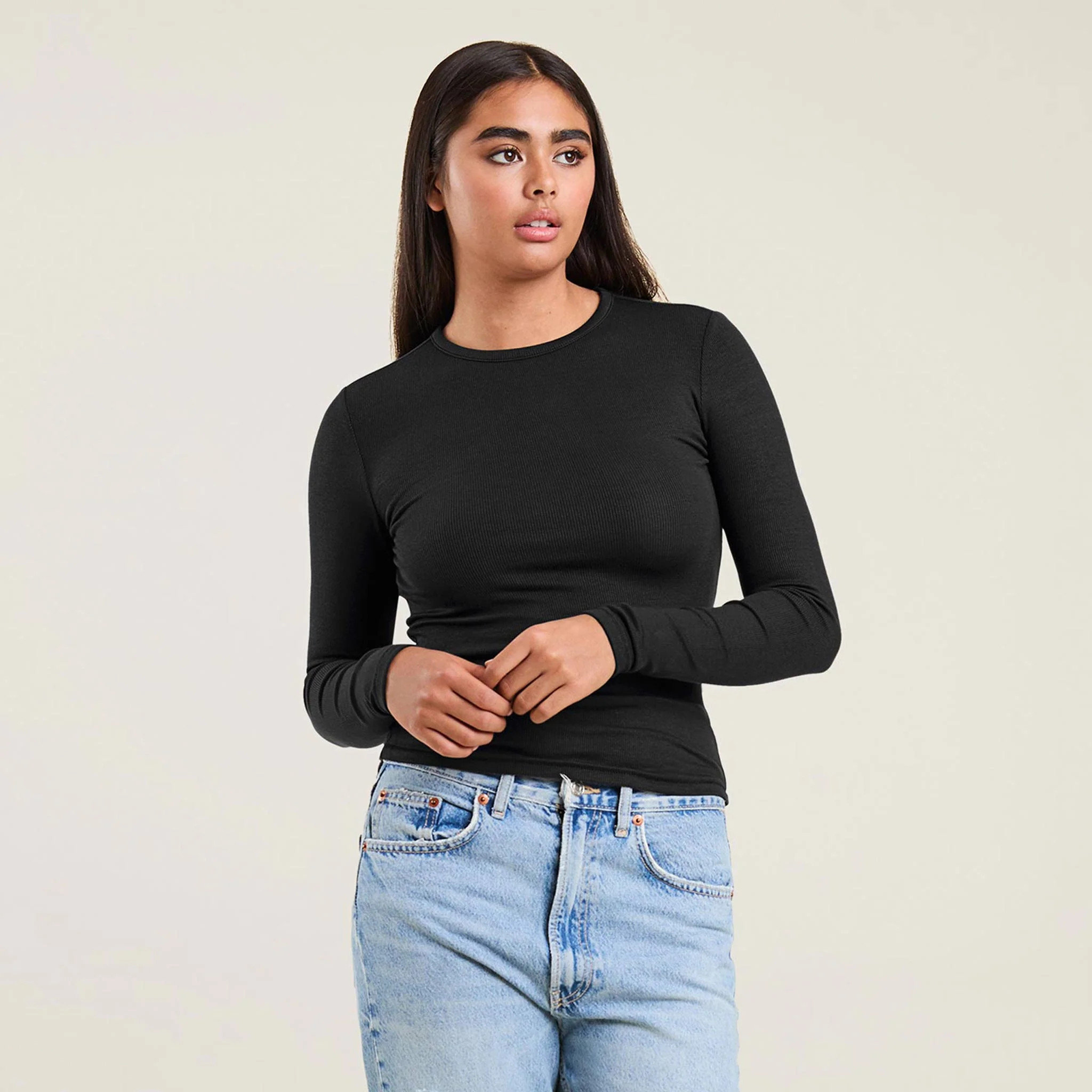 Slinky Rib Shirt | nuuds