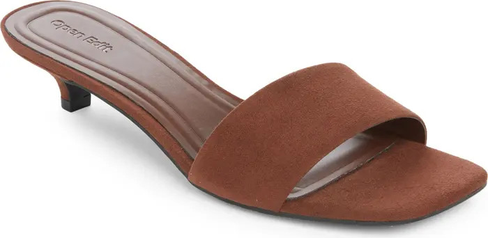 Open Edit Tanner Kitten Heel Slide Sandal (Women) | Nordstrom | Nordstrom