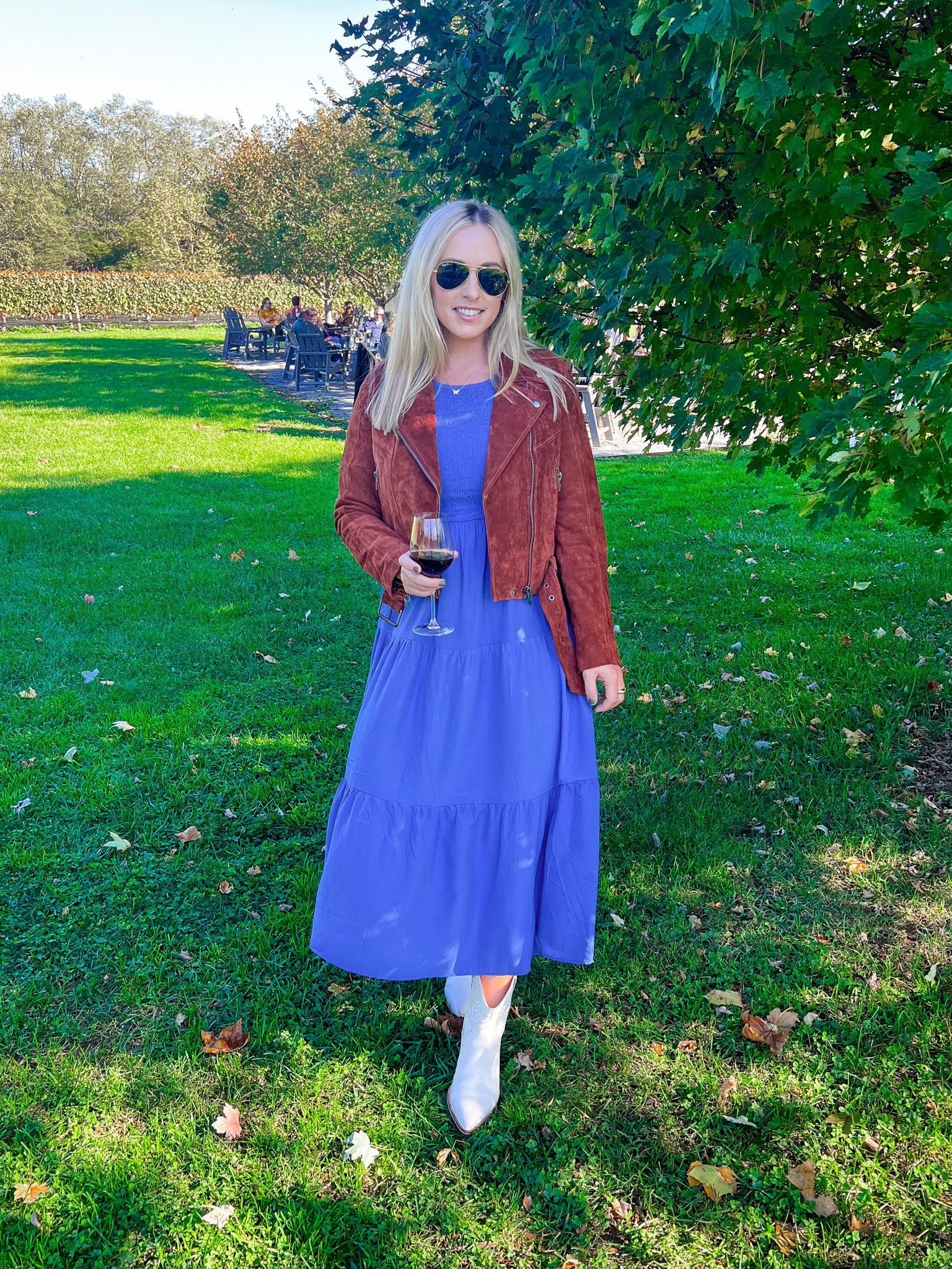 Fall outfit. Winery. Midi dress 

#LTKunder50 #LTKunder100 #LTKSeasonal