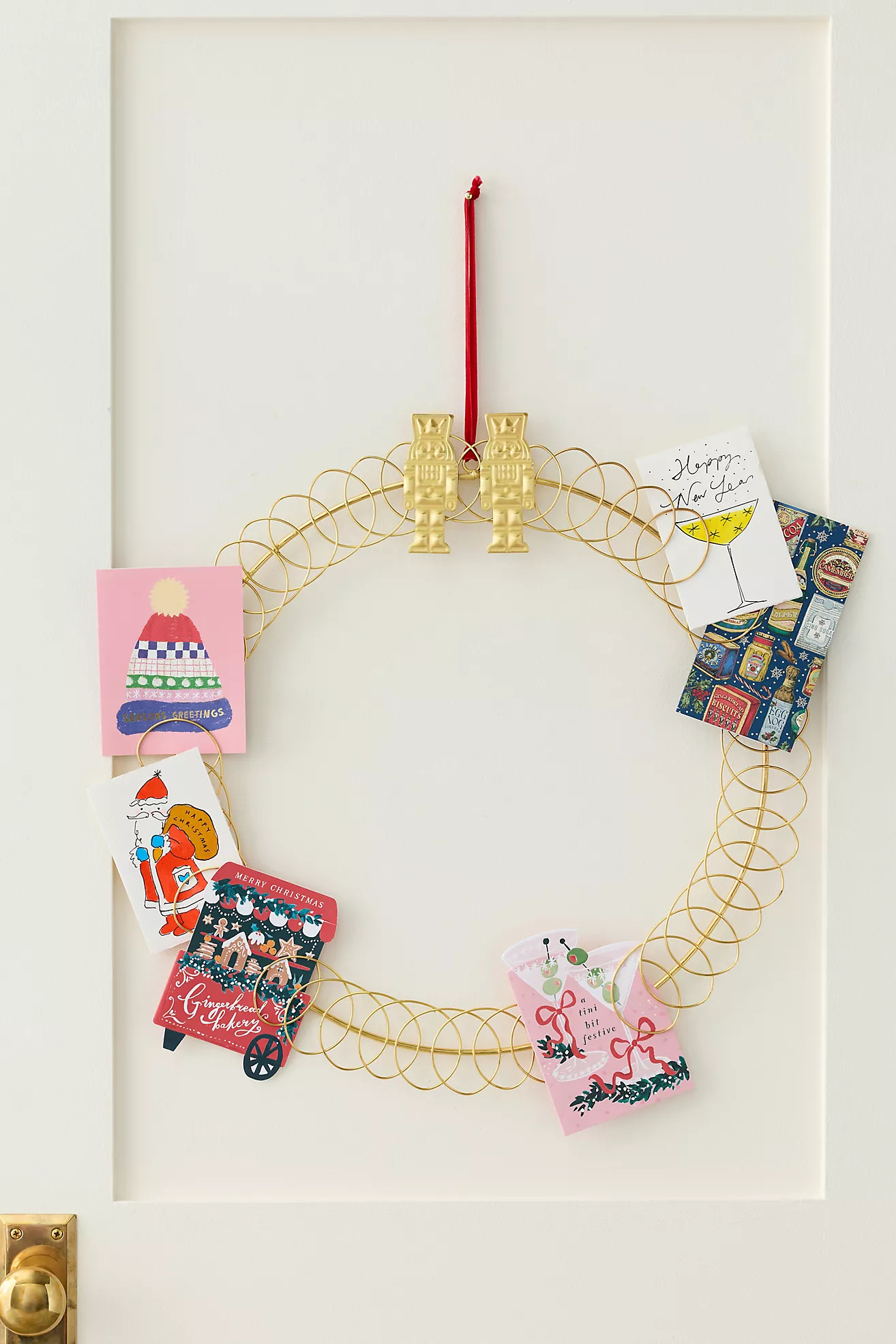 Holiday Card Holder Wreath | Anthropologie (US)
