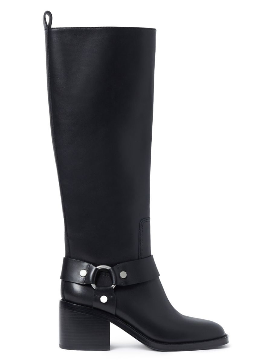 Audrey 70MM Leather Knee-High Boots | Saks Fifth Avenue
