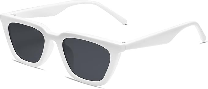 SOJOS Polarized Narrow Square Cateye Sunglasses for Women Retro Trendy Driving Glasses SJ2169 | Amazon (US)