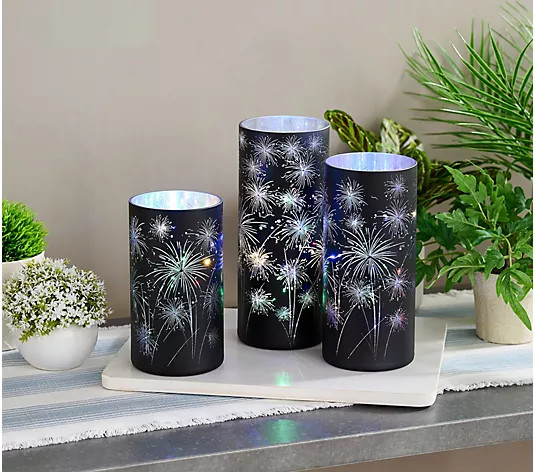 Make Your Selection: Set of 3 Celebration Hurricanes by Valerie | QVC