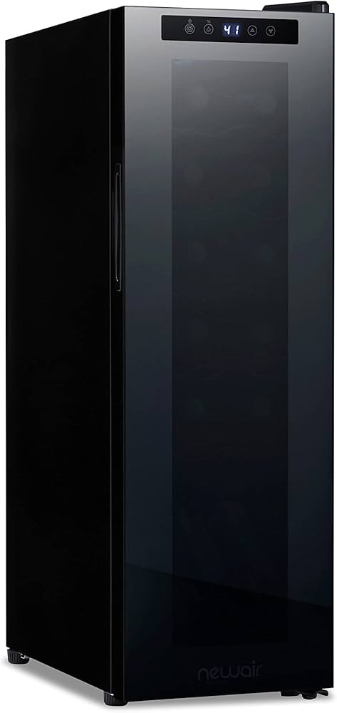 Newair 12 Bottle Wine Cooler Refrigerator | Shadow Series | Freestanding Mirrored Wine and Bevera... | Amazon (US)