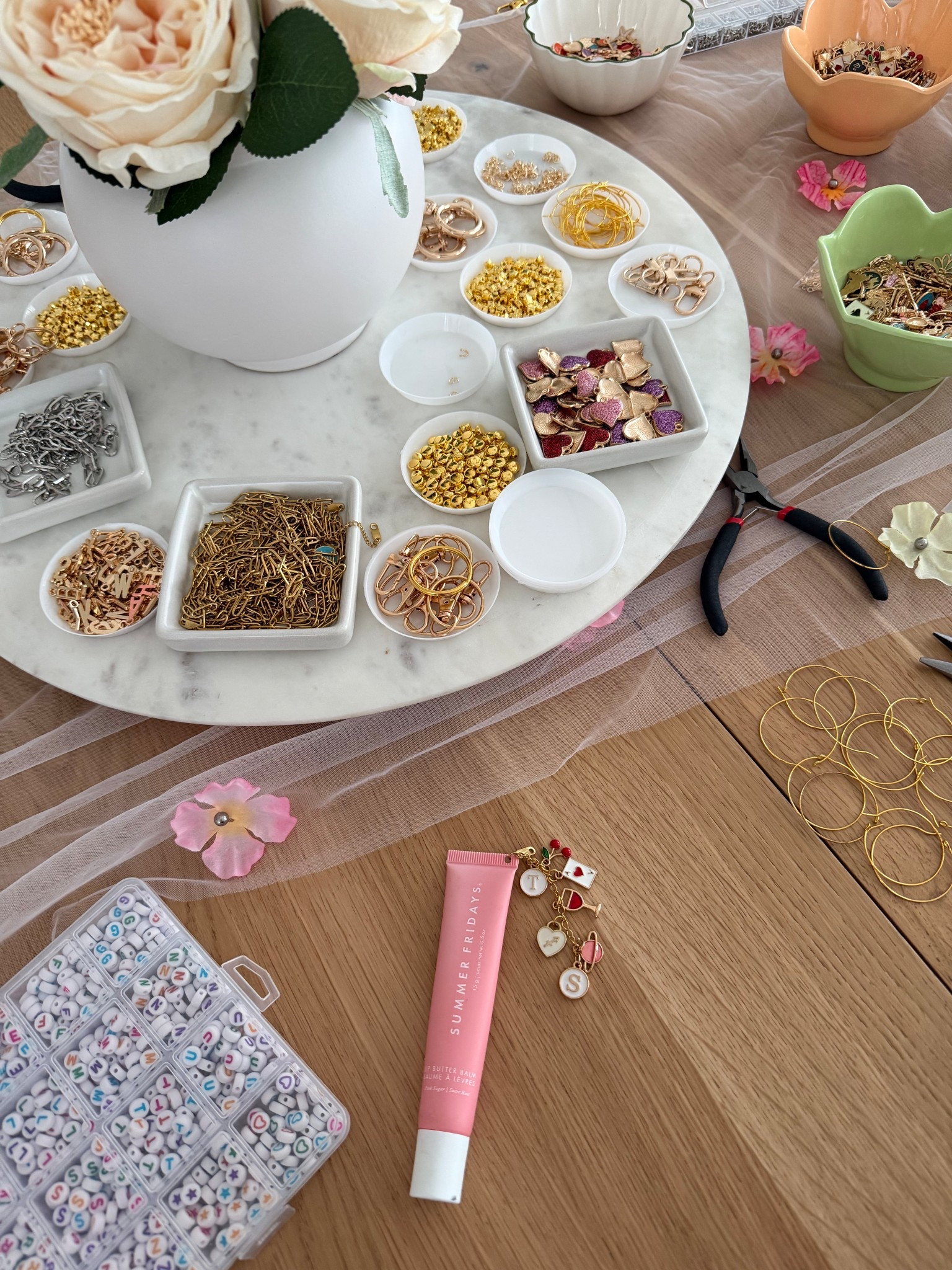 Charm party. Charm lip balm. Charm table. Charms for keys. Hosting 

#LTKmomlife #LTKHome