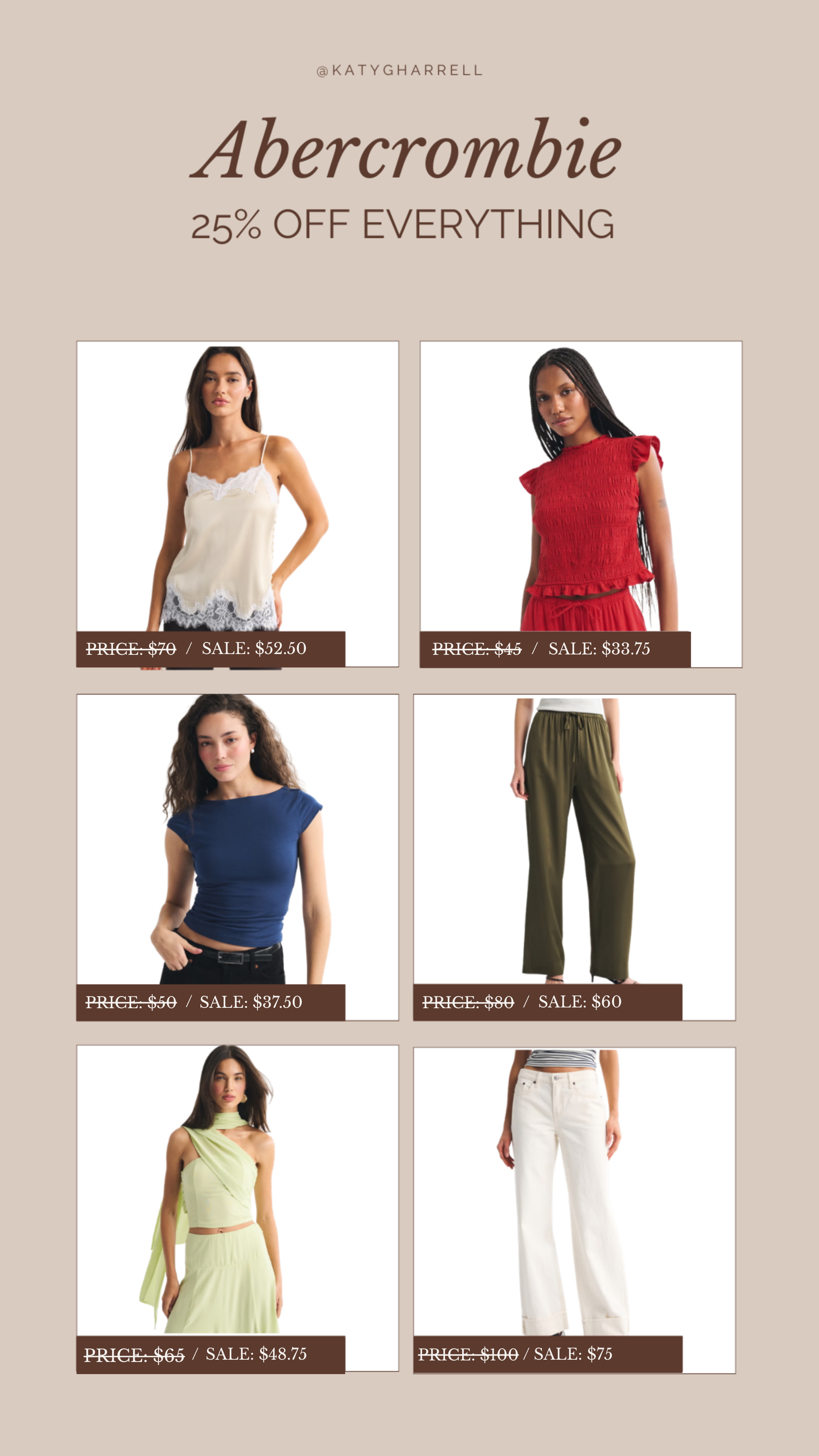 25% off Abercrombie! Shop through the app and get 25% off with an exclusive LTK code 🫶

LTK spring sale, spring sale, sale, sale alert, spring sale finds, spring sale deals, spring sale savings, spring sale event, spring sale outfits, spring sale fashion finds, spring sale must haves, spring sale favorites, spring sale markdowns, spring sale discounts, spring sale promos, spring promo alert, spring clearance finds, spring hot deals, spring daily deals, spring exclusive deals, spring offers, spring specials, spring event deals, spring find of the day, spring deal alert, spring steals and deals, spring shopping haul, best spring deals, spring bargains, spring must-have deals, spring seasonal sale, LTK sale, LTK sale finds, LTK sale deals, LTK sale savings, LTK sale event, LTK sale week finds, LTK markdowns, LTK promo alert, LTK clearance finds, LTK exclusive deals, best LTK deals 

 #LTKSpringSale #LTKgrwm #LTKSaleAlert