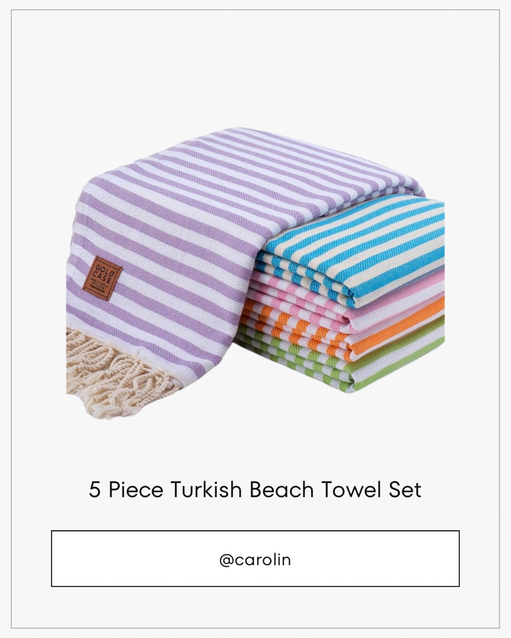 I’m a sucker for stripes and a great Turkish towel. Super cute for those hot summer days.

#LTKSummerSales #LTKSwim