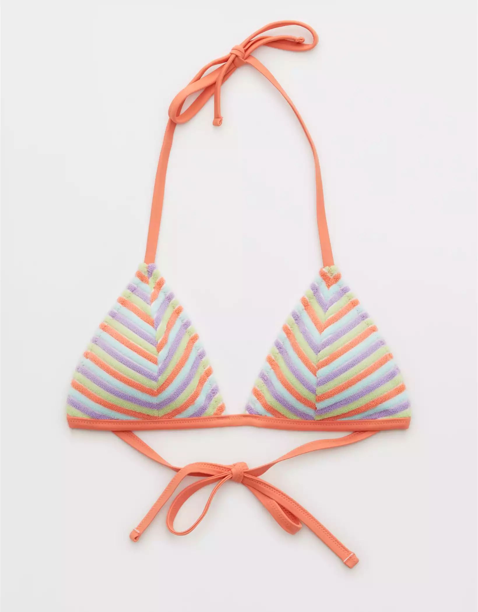 Aerie Terry String Triangle Bikini Top | Aerie
