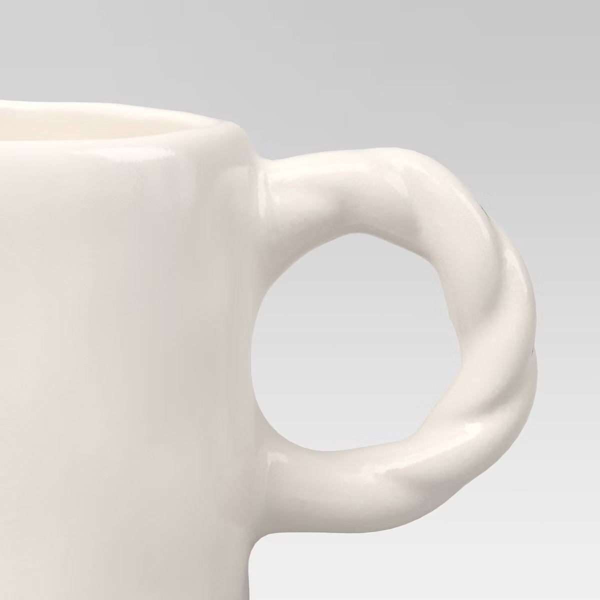 12.6 fl oz Stoneware Gold Embossed Heart Mug with Twisted Handle - Threshold™ | Target