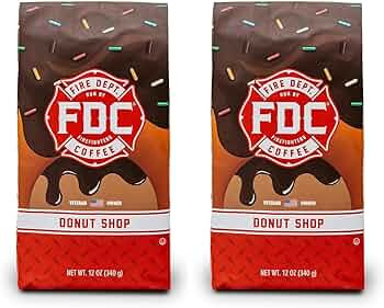 Fire Department Coffee - Veteran Owned - Donut Shop Coffee Beans - Sweet & Smooth - Medium Roast ... | Amazon (US)
