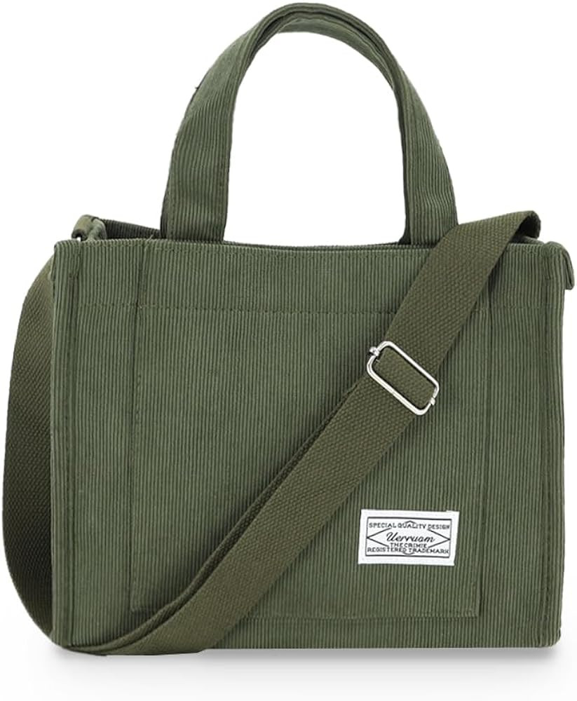 UERRUAM Tote Bag Women Work Corduroy Bags Crossbody Bag Purse for Women Travel Bags Handbags Ever... | Amazon (US)