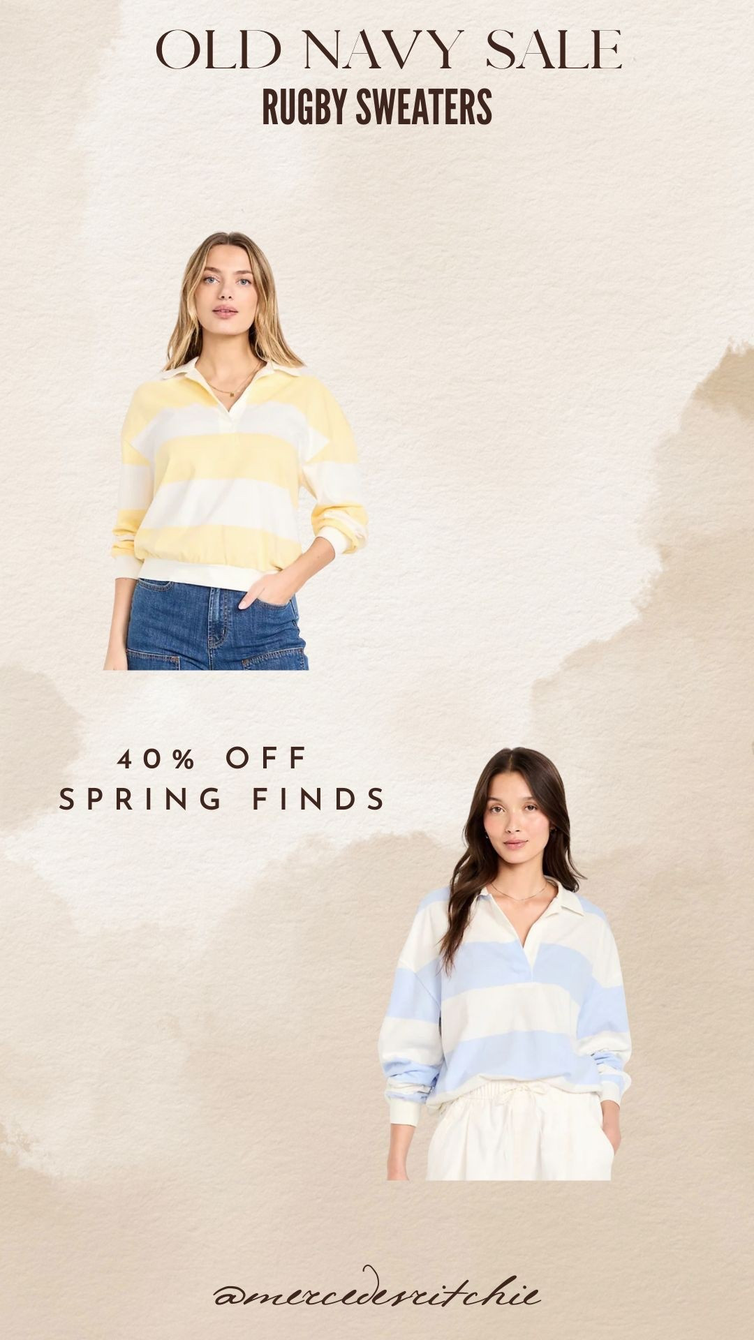 Rugby sweater 
Old navy sale 
Spring finds
Spring outfit 

#LTKMidsize #LTKFindsUnder50 #LTKSaleAlert