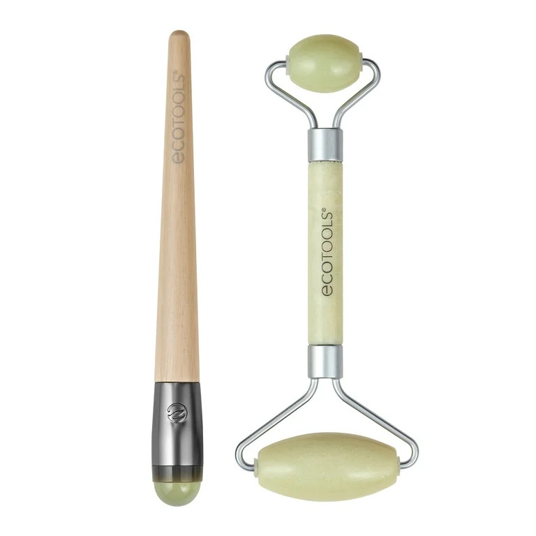 EcoTools Jade Facial Roller and Eye Roller Duo, Face Roller and Massager, Skincare and Sculpting ... | Walmart (US)
