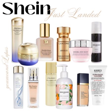Shein new product alert!! All products just landed at Shein. Estee Lauter, Lancome, Elvis and Elvin, Shiseido, Kiehl’s, self care, new, product alert, YoumeandLupus, face, hands, body 

#LTKbeauty #LTKFind #LTKstyletip