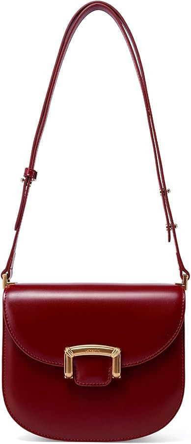 LA FESTIN Small Leather Crossbody Purses For Women - Adjustable Strap Shoulder Bag Summer Purse, ... | Amazon (US)