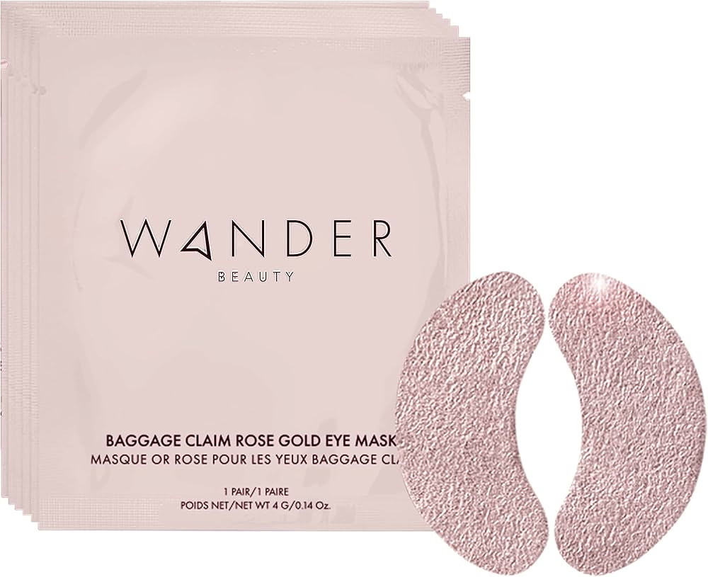 Wander Beauty Baggage Claim - Rose Gold Foil Under Eye Patches For Dark Circles and Puffiness - U... | Amazon (US)