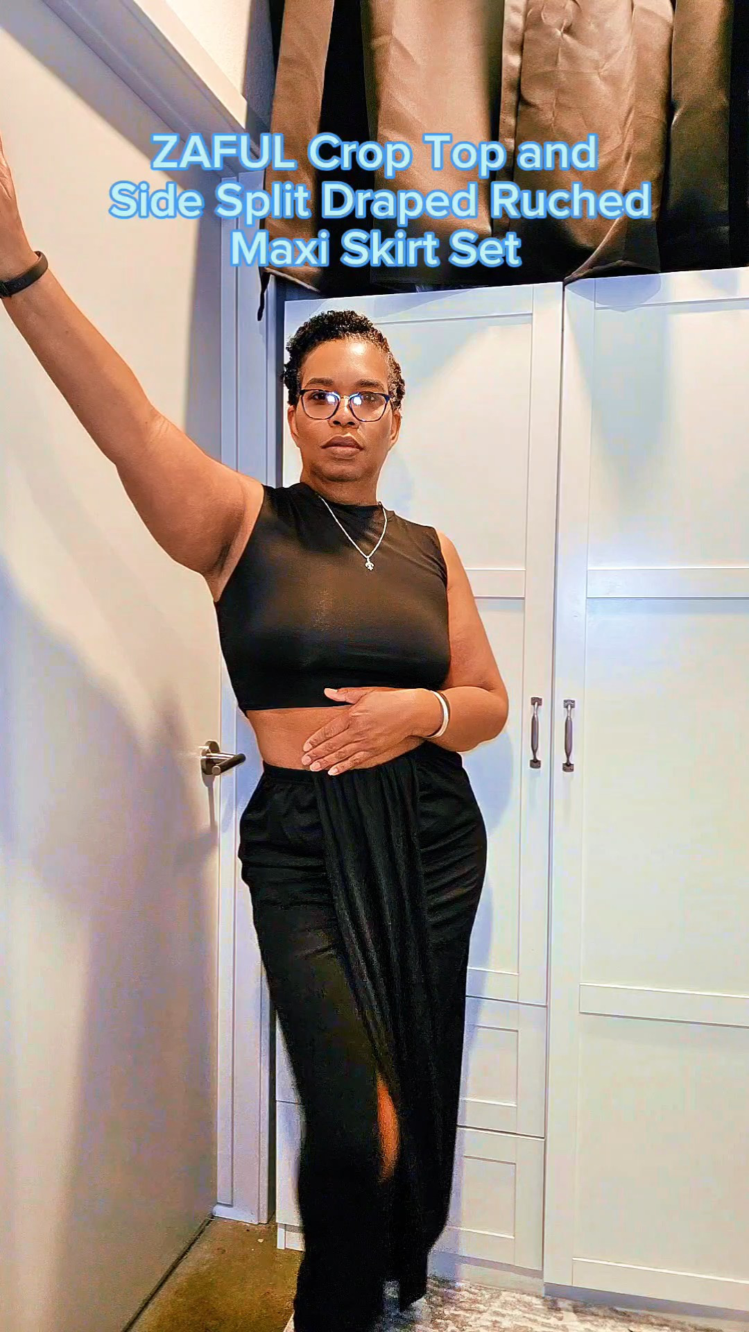 Crop Top and Side Split Draped Ruched Maxi Skirt Set is 🔥 #summeroutfit

#LTKU #LTKSeasonal #LTKStyleTip