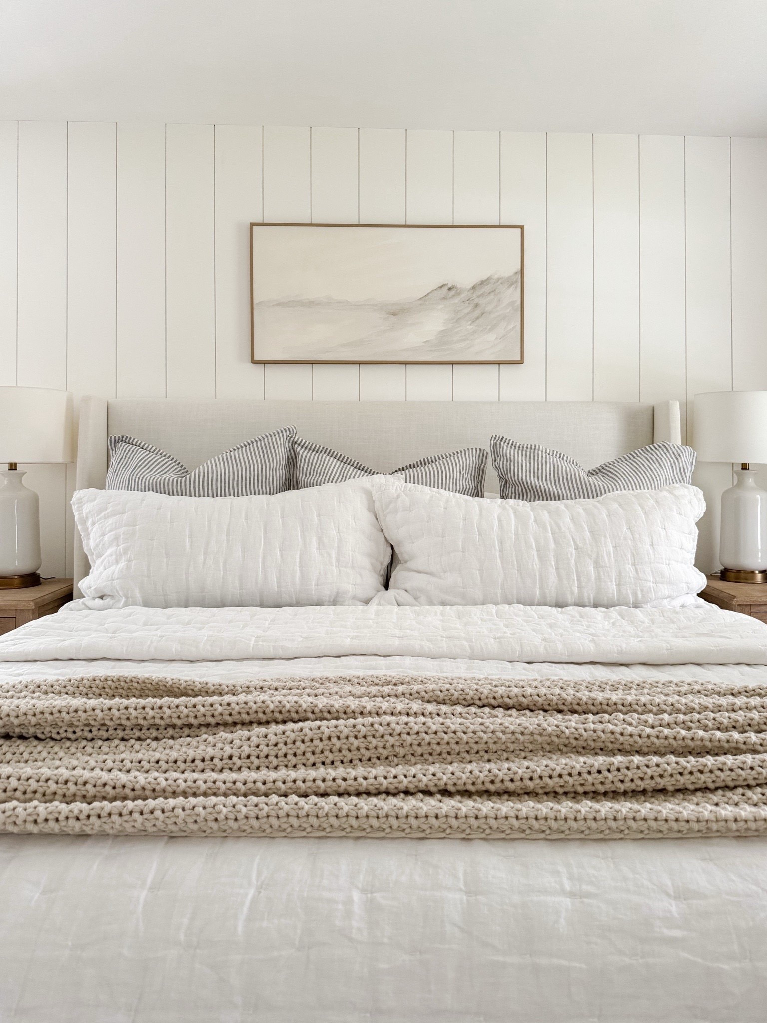 I love patterned bedding, but there’s something about a crisp white duvet that feels particularly inviting ☁️🛏️. This look was highly popular last spring, and I’m so happy to see that all of these items are still in stock! This white linen quilt set is such a great price, especially for how luxurious the fabric is! 

#LTKHome #LTKSeasonal #LTKSaleAlert