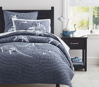 Dino Bones Quilt & Shams | Pottery Barn Kids | Pottery Barn Kids
