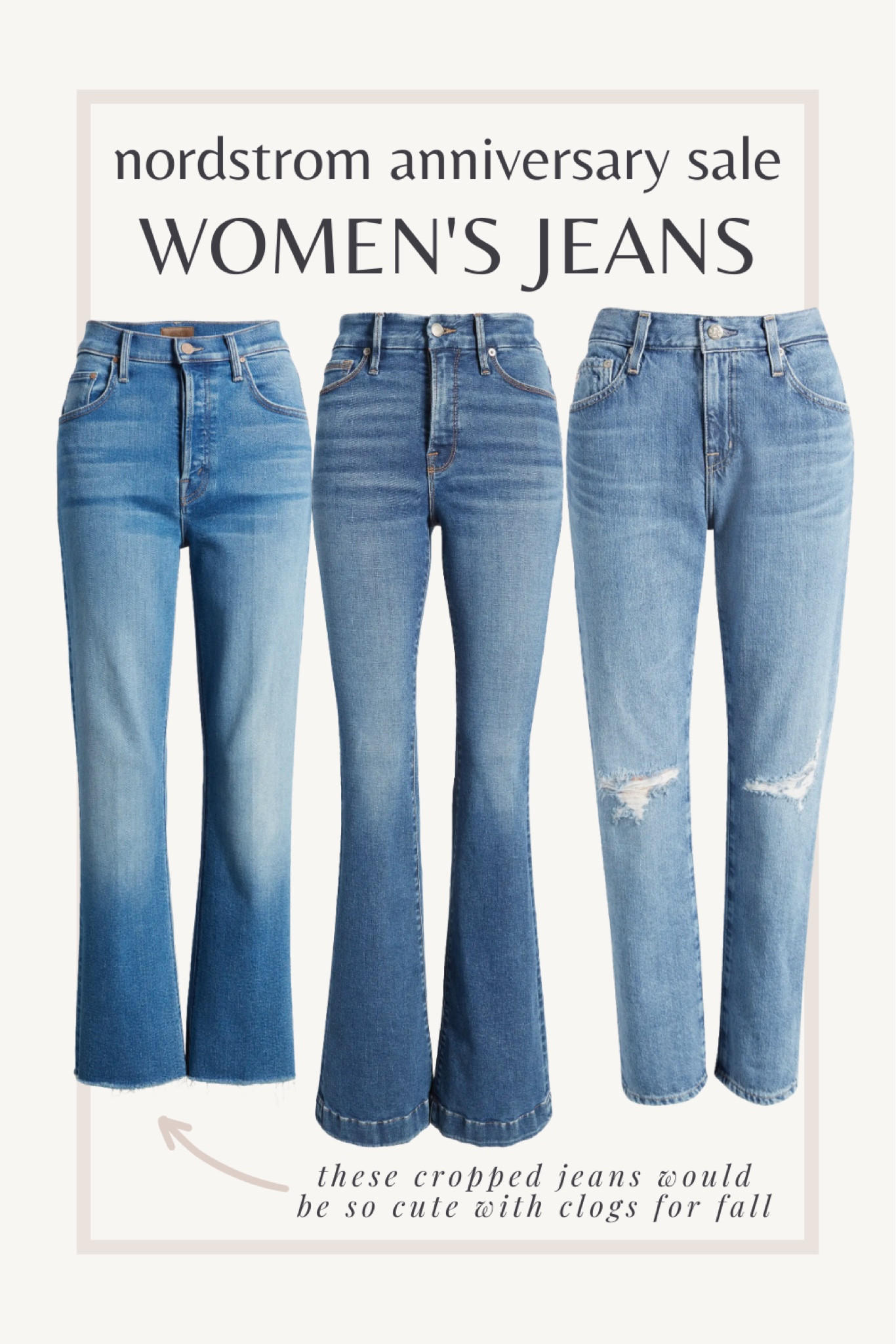 Cropped & frayed denim is our love language. 

Pair with clogs or sneakers and a cozy top for an easy outfit. 

#LTKstyletip #LTKsalealert #LTKxNSale