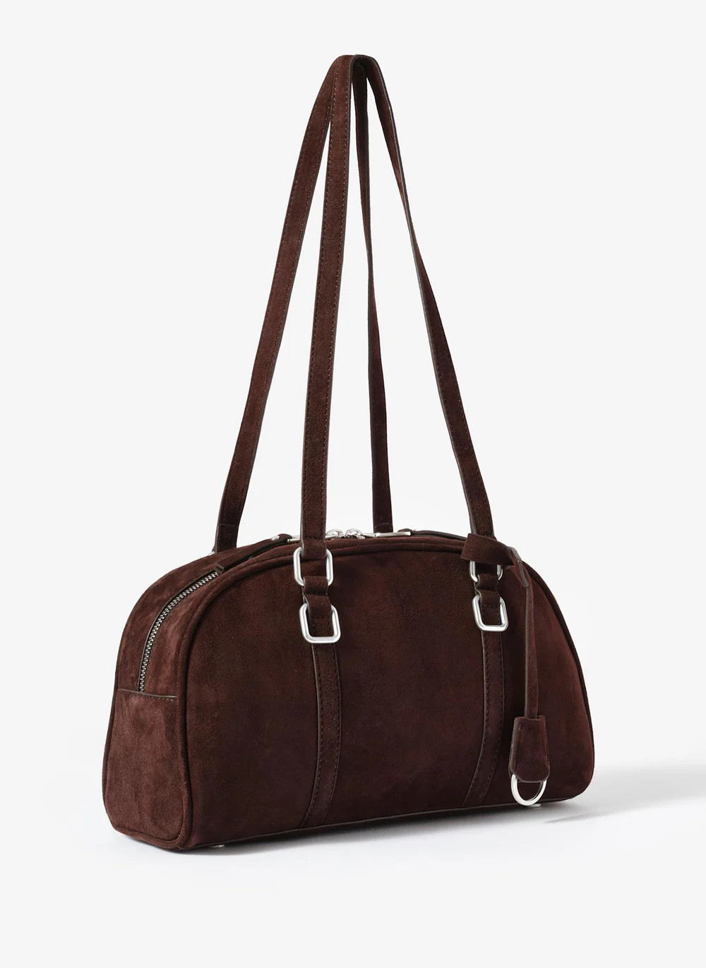 Otti Brown Suede Shoulder Bag | Mint Velvet