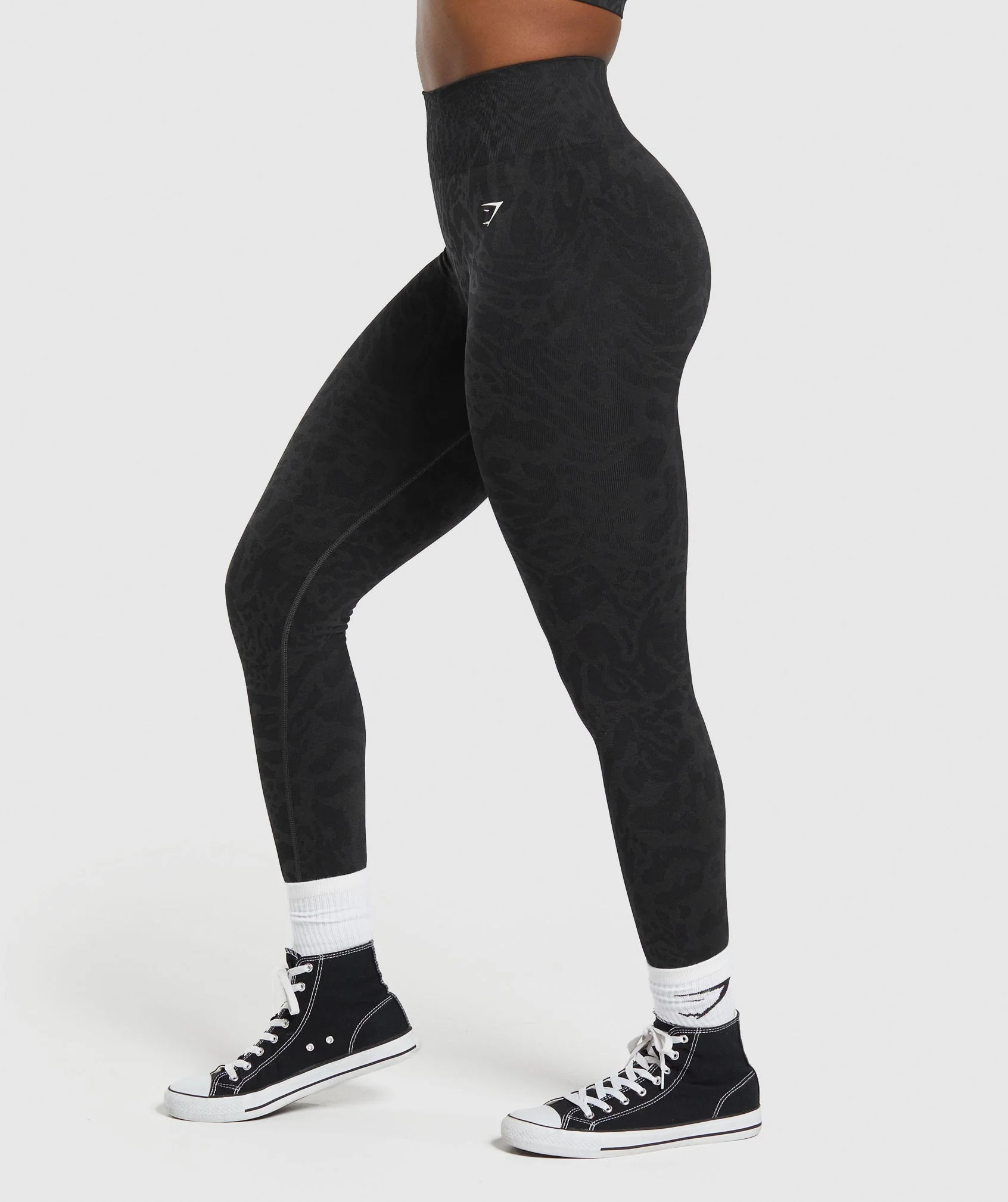 Gymshark Adapt Safari Seamless Leggings - Black/Asphalt Grey | Gymshark US