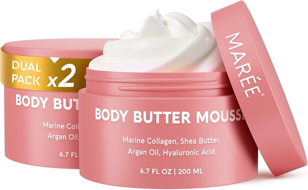 MAREE Body Butter Cream 2 Pack \u2013 Whipped Body Butter for Women Smell Good \u2013 Ayurvedic S... | Amazon (US)