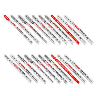 T-Shank Jig Saw Blade Set (20-Piece) | The Home Depot