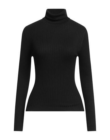 Only Woman Turtleneck Black Size L Viscose, Polyester | YOOX (US)