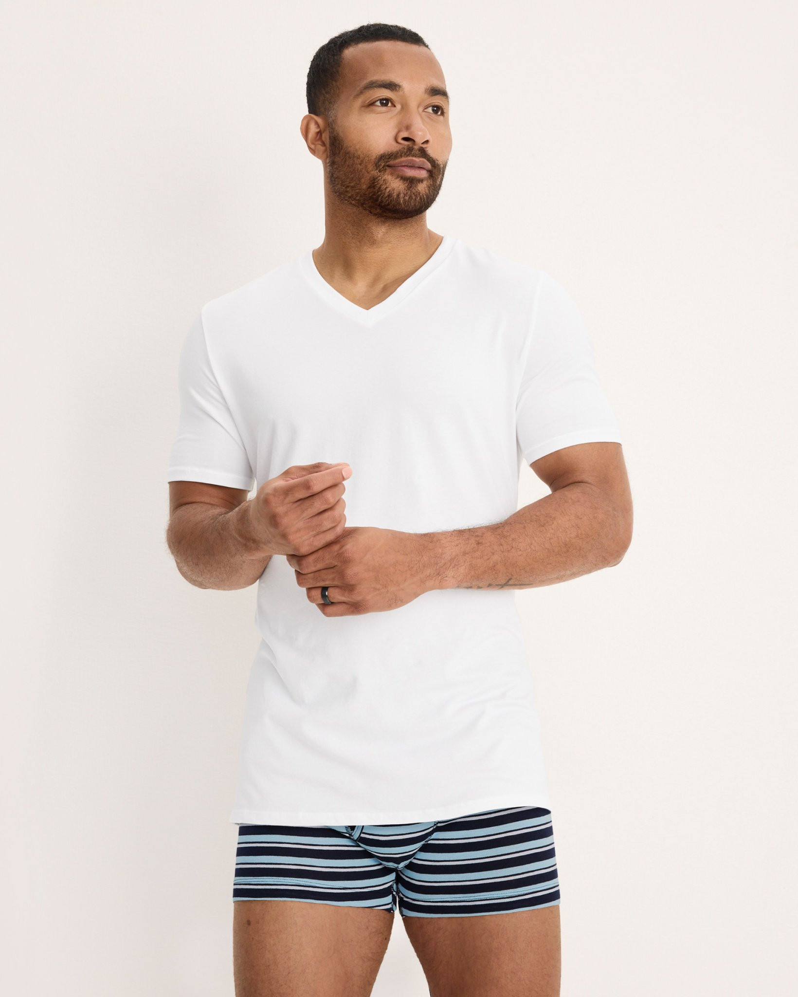 Cotton Stretch V-Neck Undershirt - 3 Pack | Jockey
