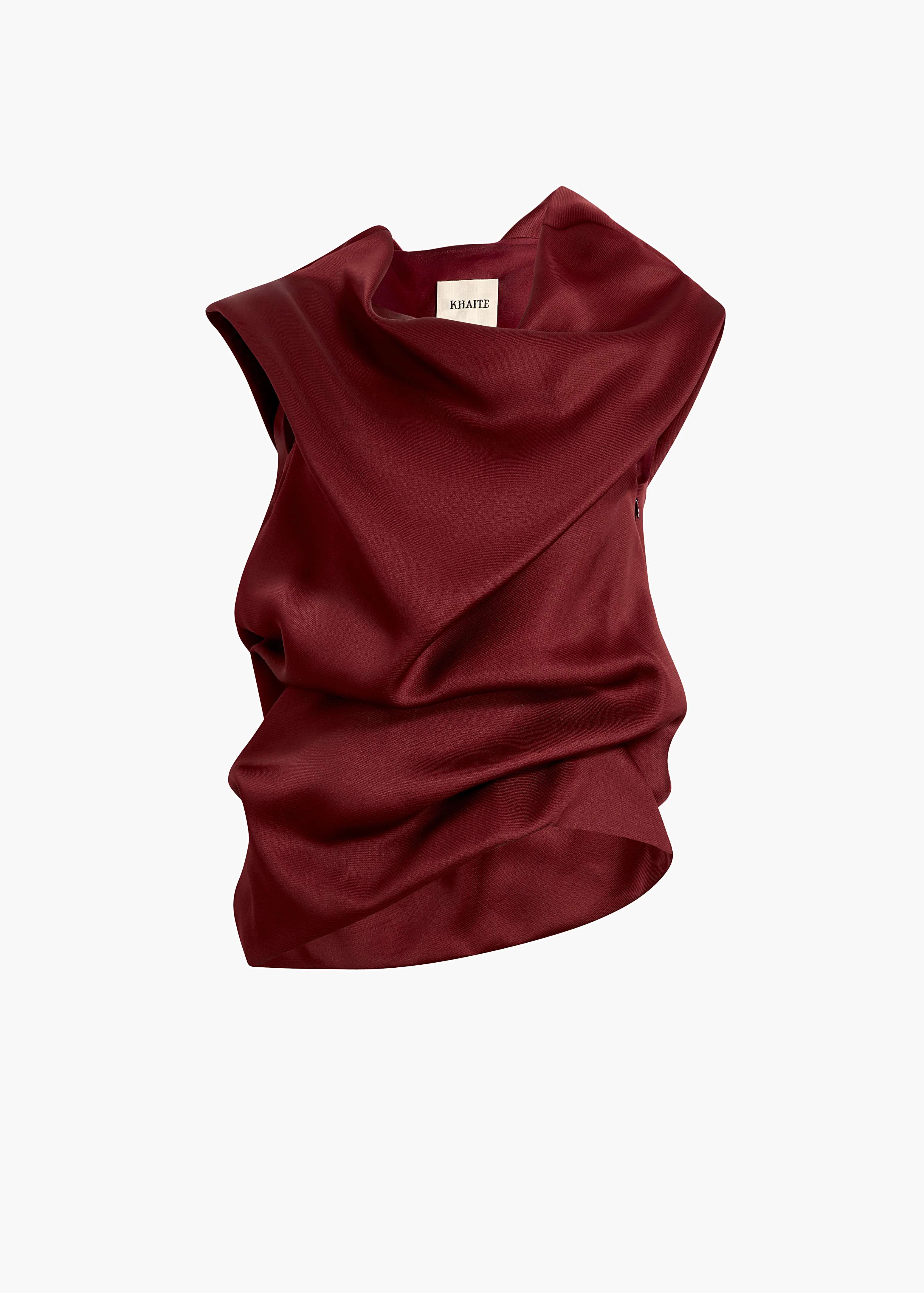 Luola Top in Oxblood | Khaite
