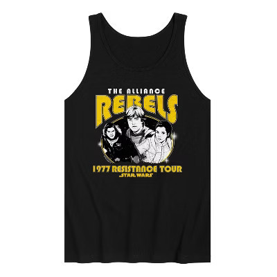 Men's Star Wars Rebels Rock Tee Graphic Tank Top - Black - Small | Target