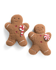 Set Of 2 Fun Pair Gingerbread Recycled Pillows | Throw Pillows | Marshalls | Marshalls