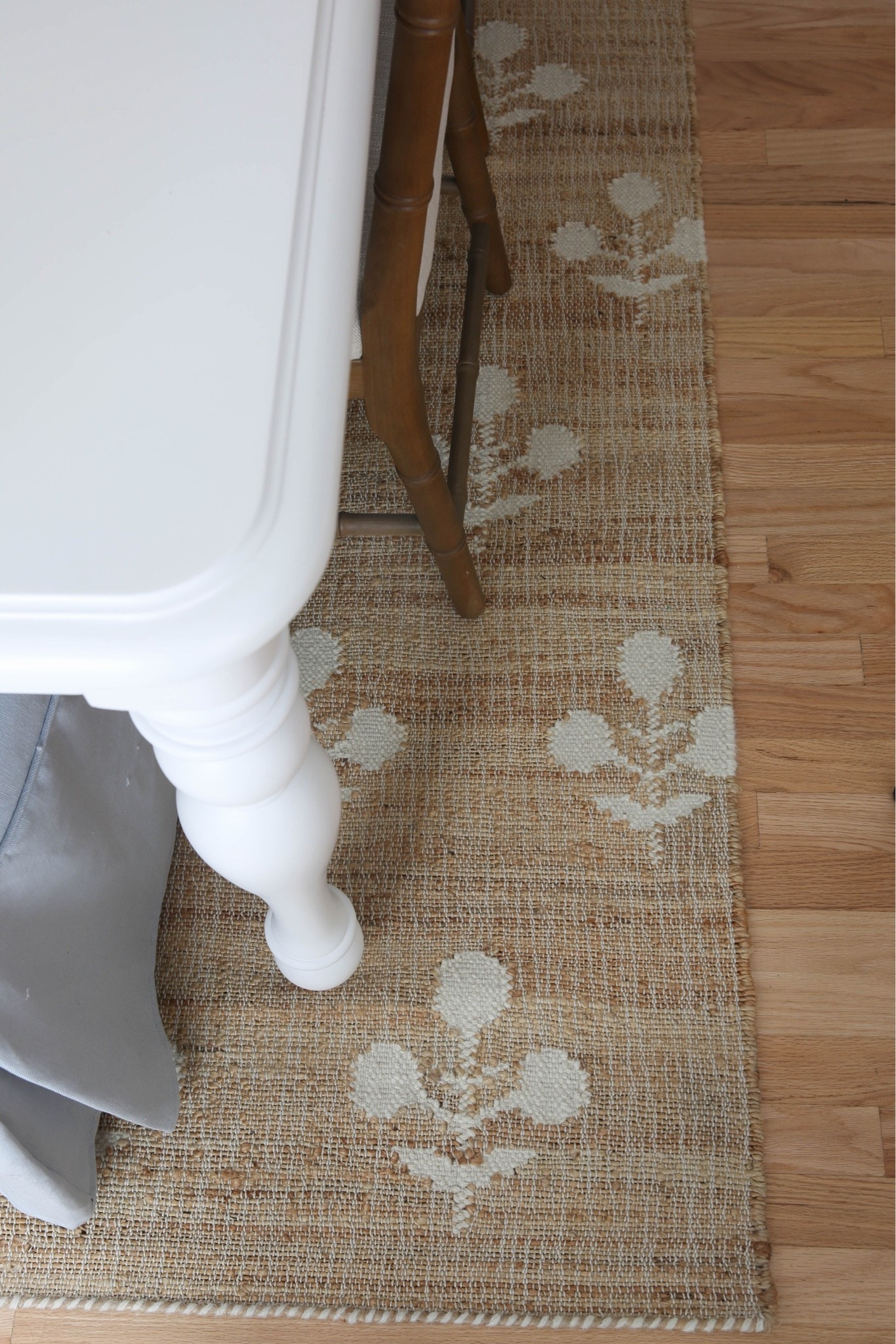 My block print jute rug is the grounding piece in my dining room, adding natural texture and classic coastal style to the space. I love how the blue and white pattern pairs perfectly with crisp white furniture for a layered, designer-inspired coastal look. @Wayfair

#LTKHome #LTKSaleAlert
