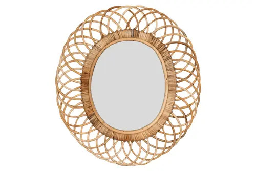 Storied Home Wood Oval Wall Mirror in Brown at Nordstrom | Nordstrom