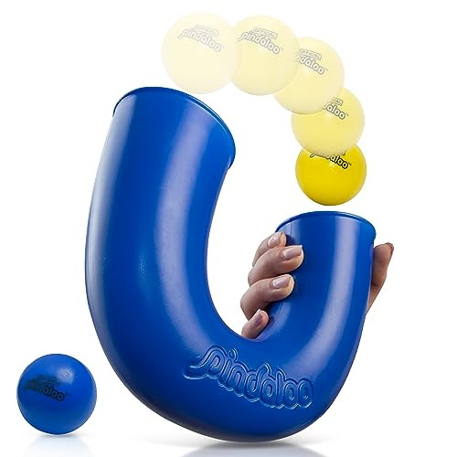 pindaloo Original Skill Game Toy with 2 Balls- Gifts for Kids and Adults Indoor & Outdoor Games, Ball Toys for Boys, Girls, & Teens - Gift Ideas, Fun Stuff, Develops Motor & Juggling Skills -Blue | Amazon (US)