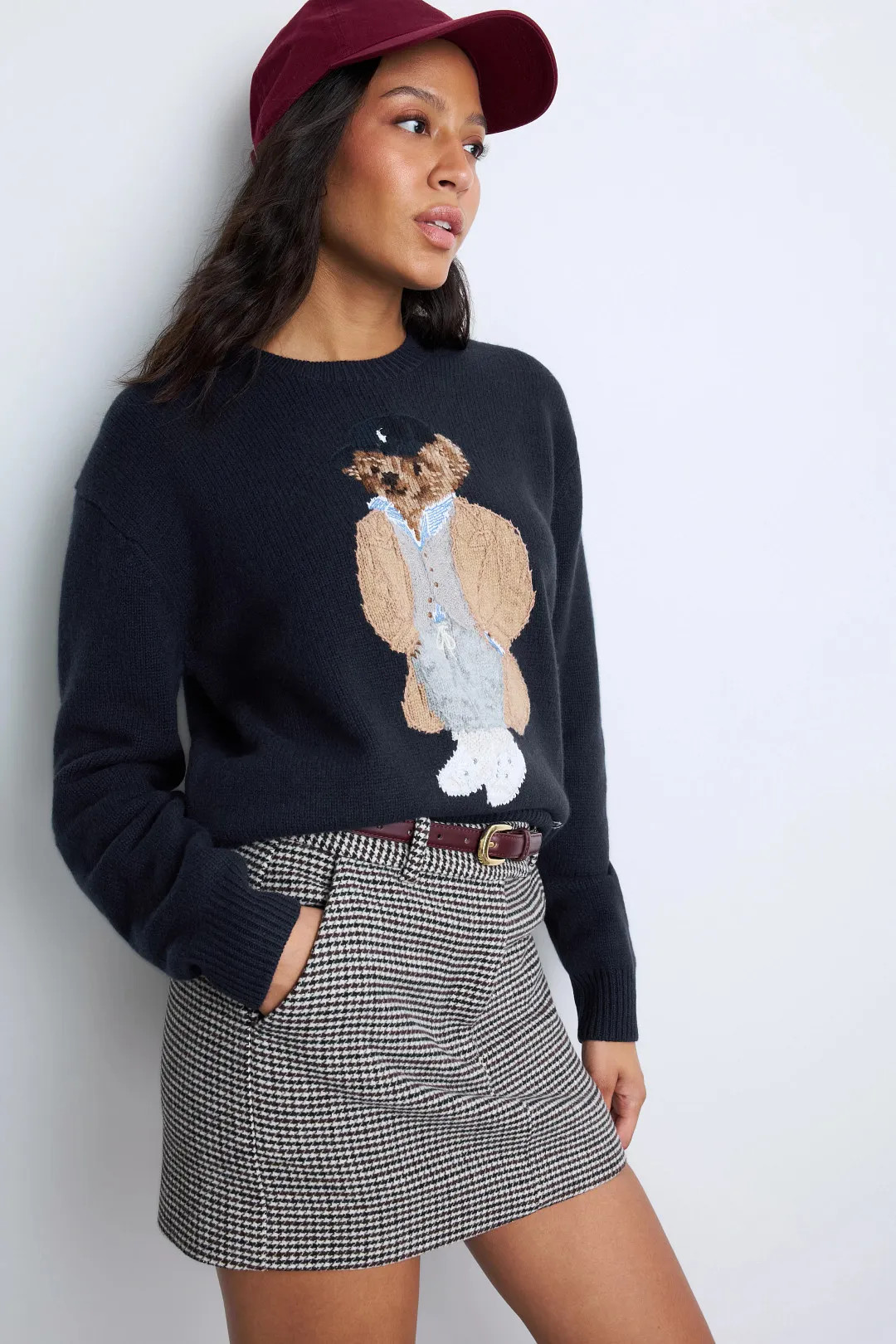 Wool Bear Long Sleeve Collared Pullover Sweater | Rent the Runway