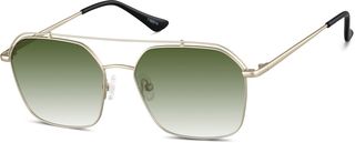 Zenni Men's Aviator Rx Sunglasses Gold Stainless Steel Frame | Zenni Optical (US & CA)