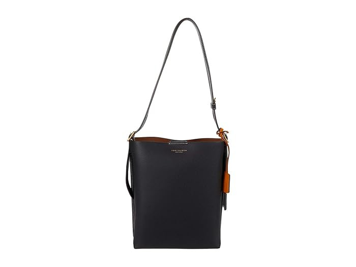 Tory Burch Perry Bucket Bag (Black) Handbags | Zappos