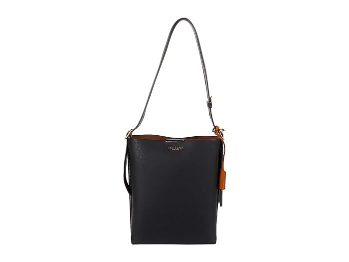 Tory Burch Perry Bucket Bag (Black) Handbags | Zappos