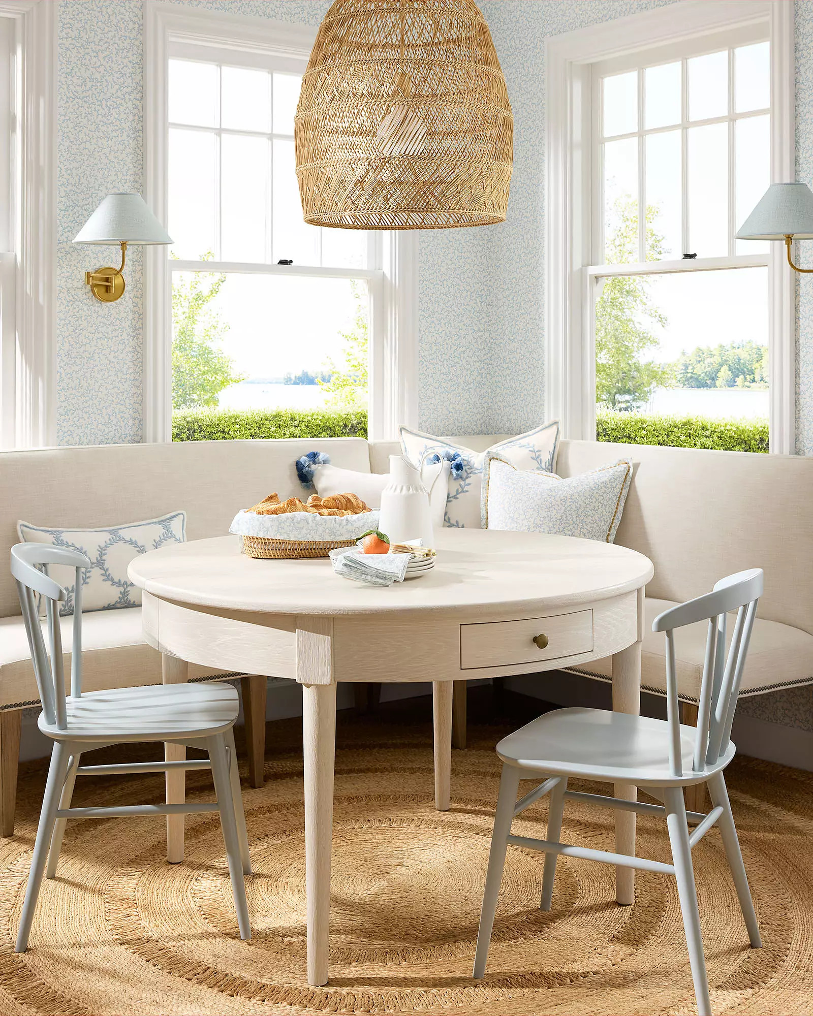 Headlands Rattan Bell Pendant | Serena and Lily