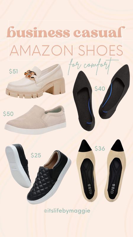 Amazon business casual shoes for comfort!

#businesscasual #workflats #rothysdupes #comfortableworkshoes #blackflats #loafers #sliponsneakers

#LTKunder100 #LTKFind #LTKshoecrush