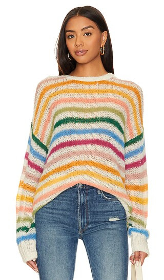 The Biggie Sweater in Pocket Full Of Rainbows | Revolve Clothing (Global)