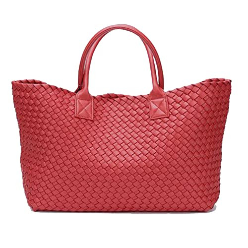 Woven Bag Shopper Bag Travel Handbags and Purses Women Tote Bag Large Capacity Shoulder Fashion B... | Amazon (US)