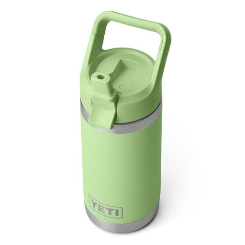 YETI Rambler Jr Kids Bottle, Vacuum Insulated Stainless Steel Bottle with Straw Cap, Key Lime, 12 oz (354 ml) | Amazon (UK)