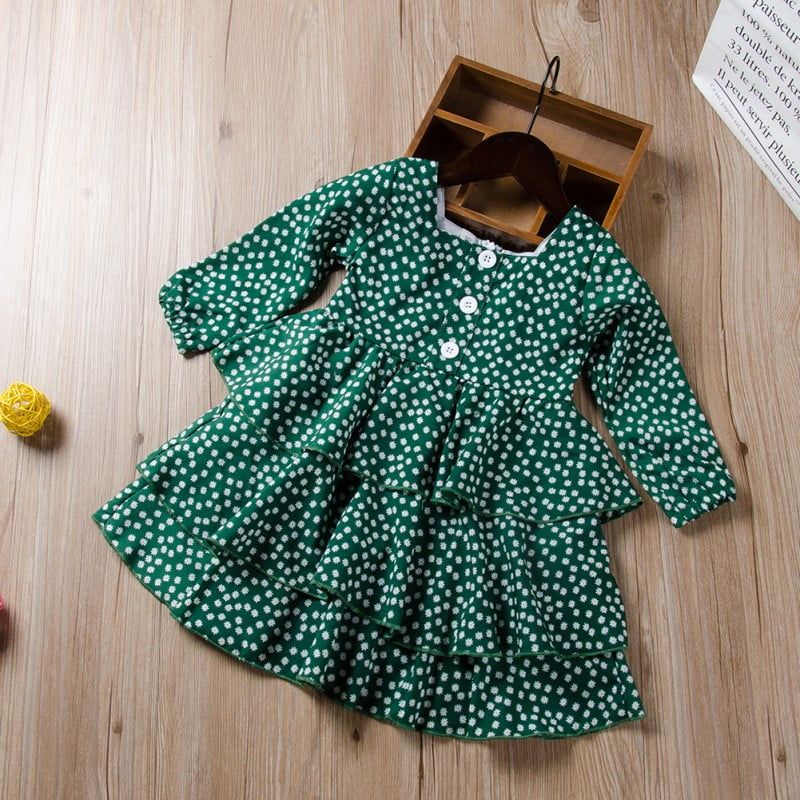 1-6Y Baby Girls Polka Dot Princess Dress Toddler Party Pageant Long Sleeve Dresses Kids Infant Cl... | Walmart (US)