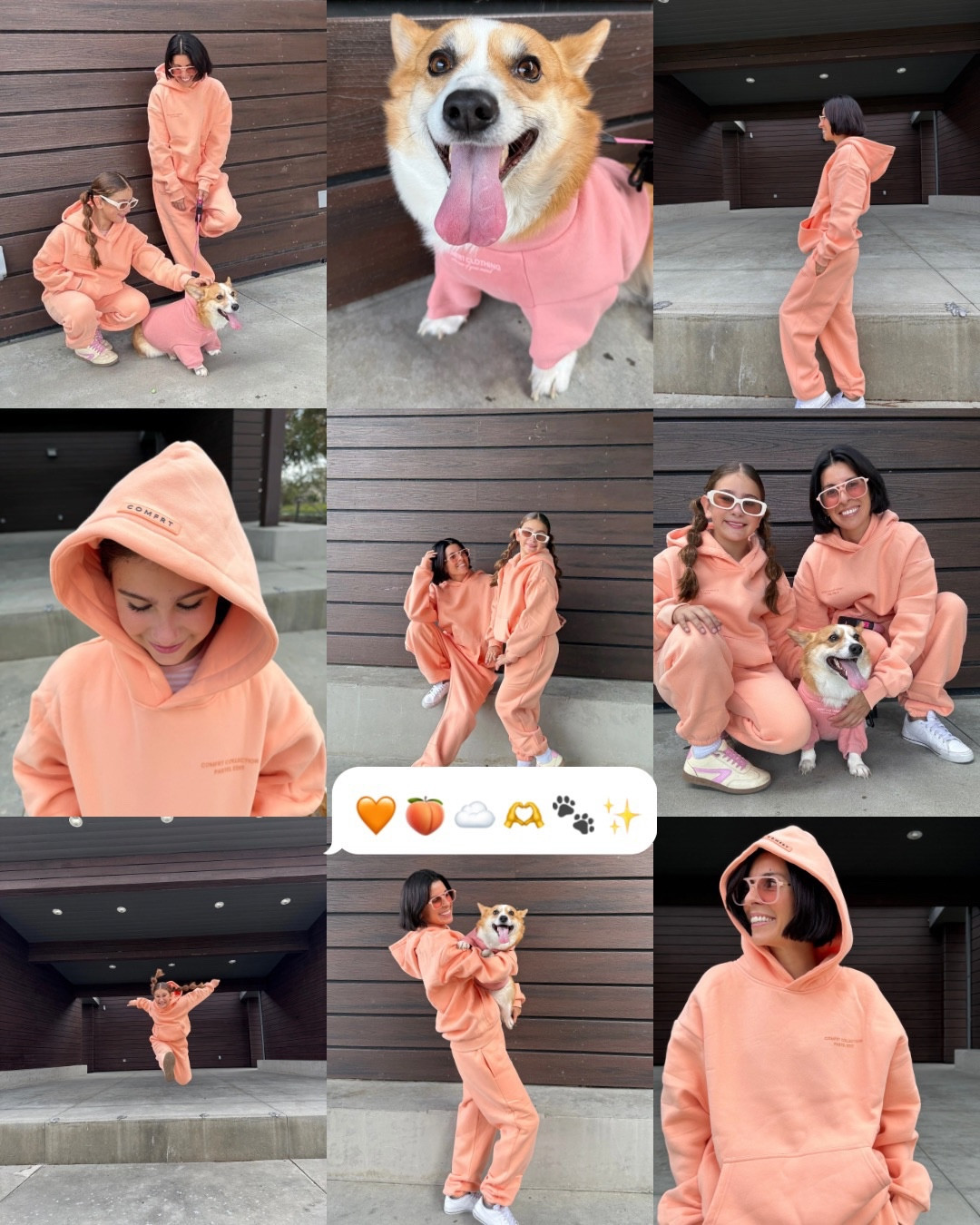 Matching with my girls (yes, Kahlúa counts 🐾) because cozy season is officially ON. 🍑✨
We’re in the @comfrt pastel bundle in Creamsicle — easily the softest sweats we own. Think: warm hug, but make it cute. ☁️

I’m in a Small, Gigi’s in a Medium, and Kahlúa’s rocking a Large because… obviously she needed a hoodie too. 😂

Holiday deals are sooo good right now.
Linked everything on LTK for you — hoodie bundles are such a good gift. 🎁✨

🧡 Which color should we twin in next? Red is calling me…