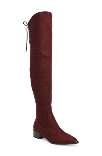 Women's Marc Fisher Ltd. Yuna Over The Knee Boot, Size 5 M - Red | Nordstrom