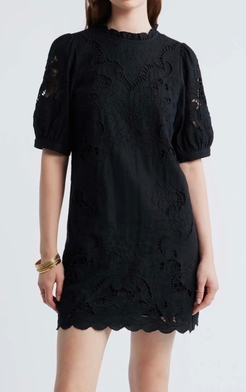 Black lace dress