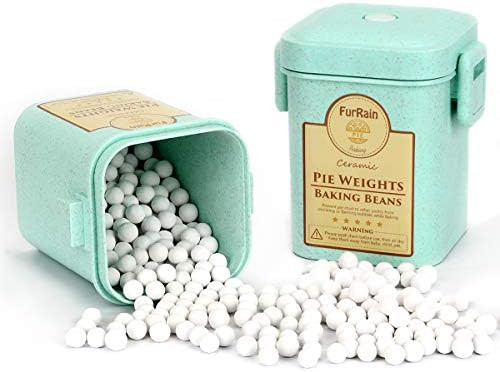Ceramic Pie Weights Reusable 10mm Baking Beans Pie Crust Weights Natural Ceramic Stoneware with W... | Amazon (US)